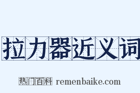 拉力器近义词是什么意思的图片